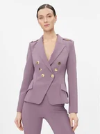 Marynarki i żakiety damskie - Elisabetta Franchi Marynarka GI-061-36E3-V600 Fioletowy Slim Fit - miniaturka - grafika 1
