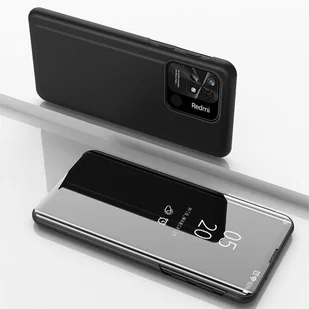 Clear View Case etui Xiaomi Redmi 10C pokrowiec z klapką czarne - Etui i futerały do telefonów - miniaturka - grafika 2