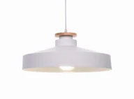 Lampy sufitowe - Lumina Deco Nowoczesna Lampa Wisząca Biała Ludor - miniaturka - grafika 1