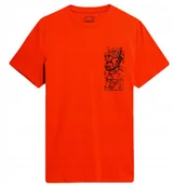Koszulki męskie - 4F T-Shirt Koszulka Bawełna 100% Ttshm487 M - miniaturka - grafika 1