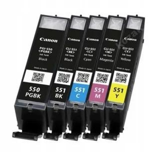 Tusze Oryginalne Canon Pgi-550 Cli-551 Do Pixma Ip7250 Ix6850 - Tusze oryginalne Tusze Oryginalne Canon Pgi-550 Cli-551 Do Pixma Ip7250 Ix6850 - Tusze oryginalne - miniaturka - grafika 1