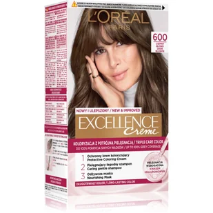Loreal Excellence Creme Krem koloryzujący Ciemny Blond 6 - Farby do włosów i szampony koloryzujące - miniaturka - grafika 1