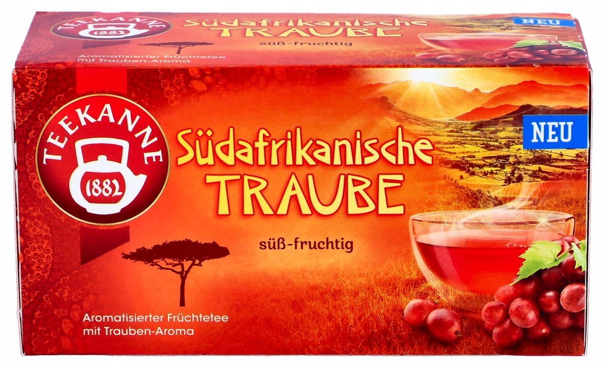 Teekanne Herbata Owocowa Ekspresowa winogronowa Südafrikanische 18 sztuk