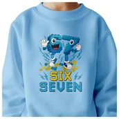 Bluzy dla dziewczynek - BLUZA DZIECIĘCA 67 SIX SEVEN KLOCKI VIRAL DLA CHŁOPCA DZIEWCZYNKI 146-152 - miniaturka - grafika 1