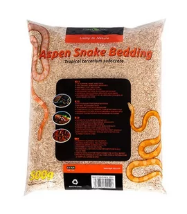 Repti-Zoo Repti-Zoo Aspen Snake Bedding - podłoże włókna topoli 500g RZ Podłoże Aspen Snake 500g - Podłoże do terrarium - miniaturka - grafika 1