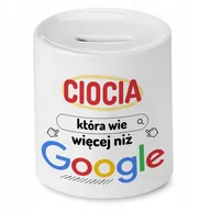 Skarbonki - Skarbonka Dla Cioci na Urodziny Imieniny Prezent z Nadrukiem ze Zdjęciem - miniaturka - grafika 1