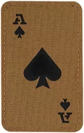 Odzież taktyczna i umundurowanie - Naszywka M-Tac Ace Of Spades Laser Cut - Coyote/Black (51109502) - miniaturka - grafika 1
