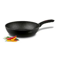 Patelnie - Głęboka PATELNIA INDUKCJA NIEPRZYWIERAJĄCA patelnia GRANITOWA 24cm Piccante Starke Pro - miniaturka - grafika 1