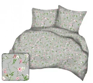 Pościel z kory 160x200 szara różowa kwiaty Kora 23 - Pościel Pościel z kory 160x200 szara różowa kwiaty Kora 23 - Pościel - miniaturka - grafika 1