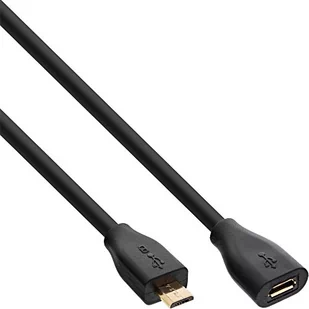InLine Kabel USB przedłużacz USB 2.0 Micro-B męski-żeński czarny 1.5m 32715P - Kable USB - miniaturka - grafika 1