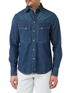 Koszule męskie - G-STAR RAW Męska koszula Dakota Regular Evergreen, Niebieski (Antique Faded Scuba Blue D23006-d306-d888), M - miniaturka - grafika 1