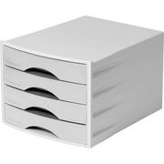 Półki na dokumenty - Szuflady na dokumenty DURABLE Eco szare - 4 szufladki 776210 - miniaturka - grafika 1