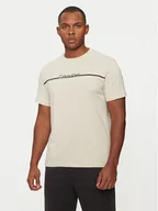 Koszulki męskie - Calvin Klein T-Shirt K10K113802 Beżowy Regular Fit - miniaturka - grafika 1