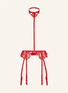 Akcesoria do bielizny - Bluebella Pasy Do Pończoch Samara Z Uprzężą rot - miniaturka - grafika 1