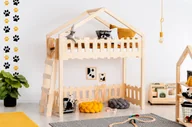 Łóżka dla dzieci i młodzieży - Łóżko piętrowe domek do pokoju dziecięcego D5-E73 - miniaturka - grafika 1
