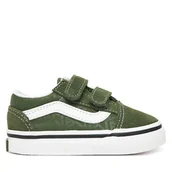 Buty dla chłopców - Tenisówki Vans Old Skool V VN000EE1Z3R1 Khaki - miniaturka - grafika 1