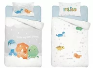 Pościel dla dzieci - Pościel 100x135 do łóżeczka dinozaury dino dinusie - miniaturka - grafika 1