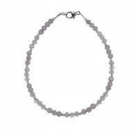 Bransoletki - Bransoletka WIOSENNY MIX KWARC RÓŻOWY KAMIEŃ KSIĘŻYCOWY faset. 3mm agalag - miniaturka - grafika 1