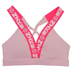Nike Damski biustonosz Indy Plng Icon Clash różowy Różowa pianka/Hyper Pink/Pink Foa XS - Biustonosze - miniaturka - grafika 1