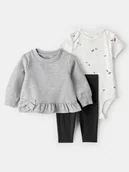 Bluzy i sweterki niemowlęce - carter's 3-częściowy zestaw w różnych kolorach - miniaturka - grafika 1