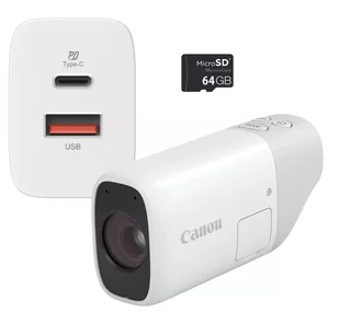 Canon PowerShot ZOOM ESSENTIAL KIT biały - Aparaty Cyfrowe - miniaturka - grafika 1