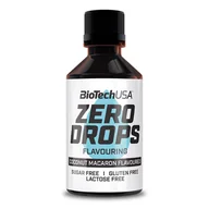 Witaminy i minerały dla sportowców - Biotech USA Zero Drops 50ml AROMAT SMAKOWY - miniaturka - grafika 1