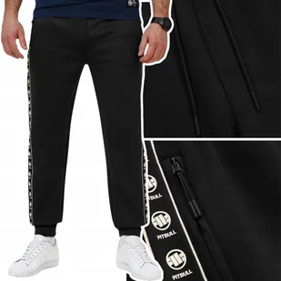Spodnie Dresowe Męskie Pit Bull Oldschool Powers Czarne R. L - Dresy męskie Spodnie Dresowe Męskie Pit Bull Oldschool Powers Czarne R. L - Dresy męskie - miniaturka - grafika 1