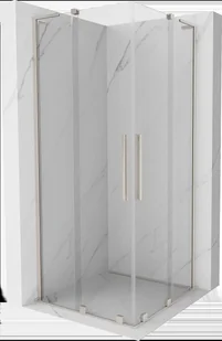 Mexen Velar L Duo kabina prysznicowa rozsuwana 80x80 cm, transparent, nikiel szczotkowany - 871-080-080-02-03-97 - Kabiny prysznicowe - miniaturka - grafika 1