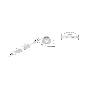 Hera Reflektor wpuszczany LED Eco SR 68 biały 2 700 K Ø 8,5 cm aluminium - Oprawy, klosze i abażury - miniaturka - grafika 1