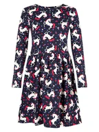 Sukienki - happy girls by Eisend Sukienka w kolorze granatowym - miniaturka - grafika 1