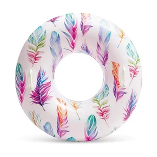 Koło dmuchane z uchwytami Feathers - Materace dmuchane i koła do pływania - miniaturka - grafika 1