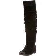 Kozaki damskie - Buffalo London 111555 COPPEN 13 SUEDE BLACK 01, kozaki damskie, czarny - Czarny Czarny 01-37 eu - miniaturka - grafika 1