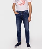 Spodnie męskie - Jeansy męskie comfort slim DENZEL 2287 DARK USED-33\30 - miniaturka - grafika 1