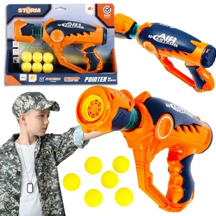 Zabawkowy pistolet na piłki piankowe dla dzieci, lekki - Zabawki militarne - miniaturka - grafika 1