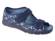 Buty dla chłopców - Sandały kapcie dziecięce chłopięce na rzepy Befado 969Y170-31 - miniaturka - grafika 1