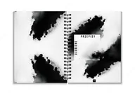 Notesy i bloczki - JUFIMI cookbook przepiśnik zeszyt kulinarny notes na przepisy SHADOW okładka twarda - miniaturka - grafika 1