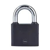 Kłódki - YALE Kłódka żeliwna czarna 60 mm - miniaturka - grafika 1
