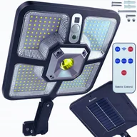Lampy ogrodowe - LAMPA SOLARNA OGRODOWA ULICZNA LED ZEWNĘTRZNA CZUJNIK RUCHU ZMIERZCHU PILOT - miniaturka - grafika 1