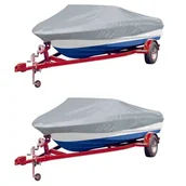 Pływanie - shumee Pokrowce na łódź 2 szt. szare dł 610 671 cm szer 254 cm - miniaturka - grafika 1