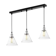 Lampy sufitowe - POTRÓJNA LAMPA WISZĄCA LOFT CHROMOWANA NUBI W3 PRO - miniaturka - grafika 1