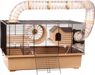 Klatki dla gryzoni - KLATKA dla Chomika Gryzonia Myszki LUNAPARK tunel - miniaturka - grafika 1