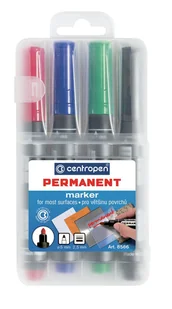 Centropen Marker 88668566 komplet 4sztuki okrągłe - Markery do tablic - miniaturka - grafika 2