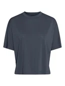 Koszulki i topy damskie - Pieces Koszulka "Anora" w kolorze granatowym - miniaturka - grafika 1