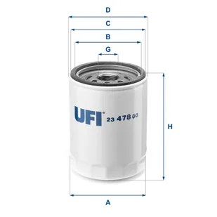Filtr oleju UFI Filtry 23.478.00 - Filtry oleju - miniaturka - grafika 1