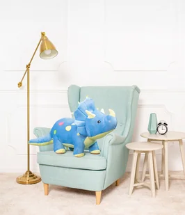 DUŻY WIELKI DINOZAUR ALEX PLUSZOWY PRZYTULANKA MIŚ MASKOTKA 100CM NIEBIESKI - Maskotki i pluszaki - miniaturka - grafika 1