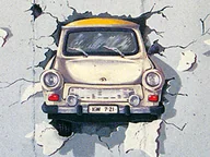 Dekoracje domu - Art Nostalgic 14047 Trabant Wall, magnes, 8 x 6 cm 14047 - miniaturka - grafika 1