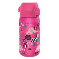 Bidony dla dzieci - Butelka ION8 BPA Free I8RF350PPCATS Cats - miniaturka - grafika 1