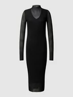 Sukienki - Sukienka midi z fakturowanym wzorem model ‘Eviba’ - miniaturka - grafika 1
