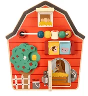 Zabawki sensoryczne - Stodoła - drewniana tablica aktywności - miniaturka - grafika 1