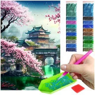 Zabawki kreatywne - Haft Diamentowy Diamond Painting mozaika diamentowa 40X60cm dojo zestaw akcesoria - miniaturka - grafika 1